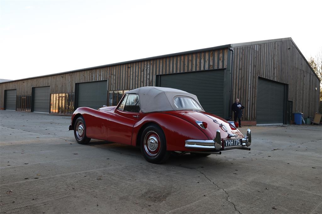 A 1955 Jaguar XK140 DHC